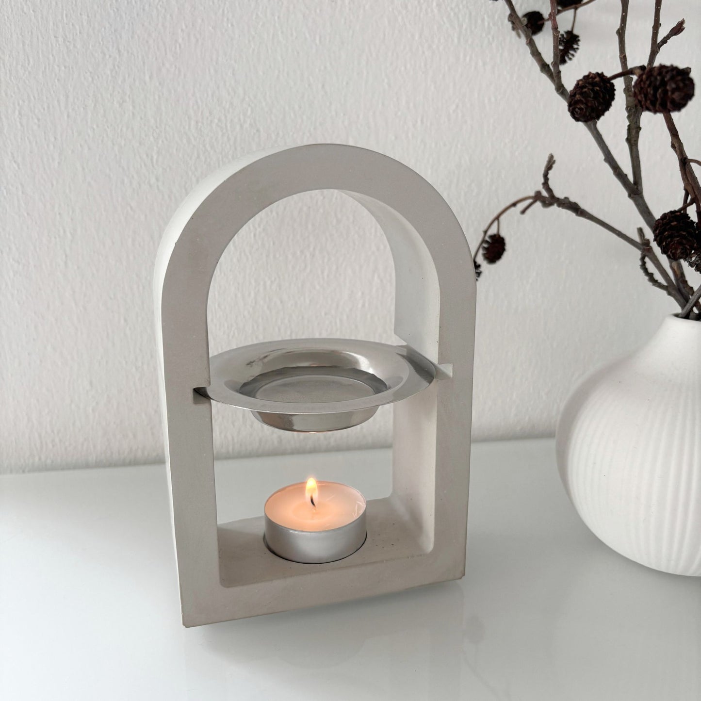Minimalistická aromalampička na čajovou svíčku
